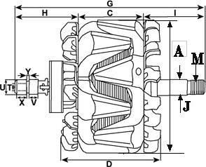 HC-Cargo 130085 - Ротор, генератор autospares.lv