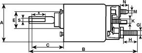 HC-Cargo 134824 - Тяговое реле, соленоид, стартер autospares.lv