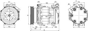 HC-Cargo 240945 - Компрессор кондиционера autospares.lv