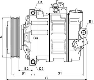 HC-Cargo 240980 - Компрессор кондиционера autospares.lv