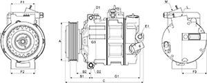 HC-Cargo 240980 - Компрессор кондиционера autospares.lv