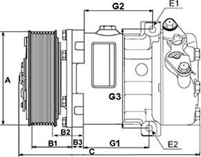 HC-Cargo 241243 - Компрессор кондиционера autospares.lv