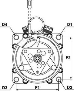 HC-Cargo 240431 - Компрессор кондиционера autospares.lv