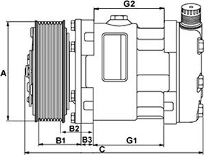 HC-Cargo 240431 - Компрессор кондиционера autospares.lv