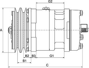 HC-Cargo 240398 - Компрессор кондиционера autospares.lv