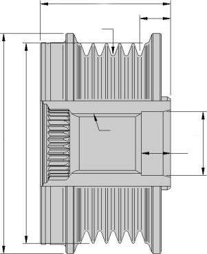 HELLA 9XU 358 039-041 - Шкив генератора, муфта autospares.lv