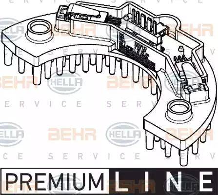 HELLA 5HL 351 321-561 - Регулятор, вентилятор салона autospares.lv