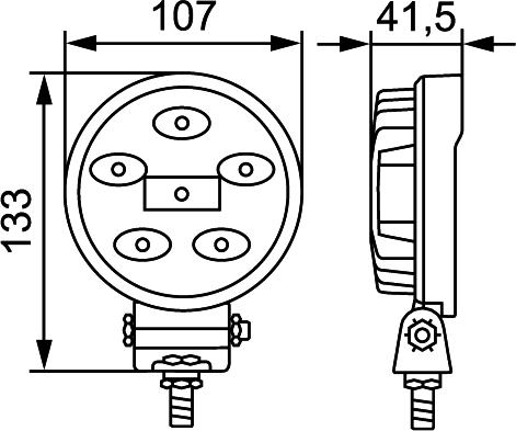 HELLA 1G0 357 108-012 - Фара рабочего освещения autospares.lv