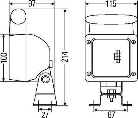 HELLA 2SK 003 567-361 - Задний фонарь autospares.lv