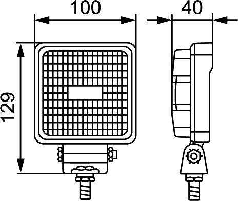 HELLA 1GA 357 107-012 - Фара рабочего освещения autospares.lv