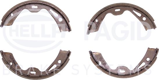 HELLA 8DA 355 050-961 - Комплект тормозов, ручник, парковка autospares.lv