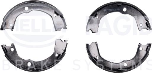 HELLA 8DA 355 050-931 - Комплект тормозов, ручник, парковка autospares.lv