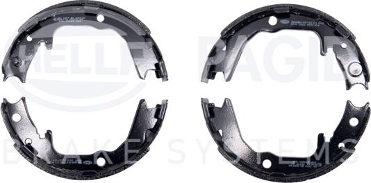 HELLA 8DA 355 050-641 - Комплект тормозов, ручник, парковка autospares.lv