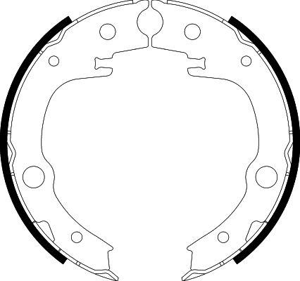 HELLA 8DA 355 050-651 - Комплект тормозов, ручник, парковка autospares.lv