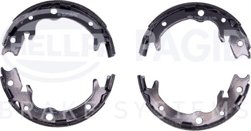 HELLA 8DA 355 050-621 - Комплект тормозов, ручник, парковка autospares.lv