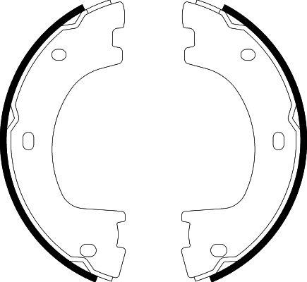 HELLA 8DA 355 050-071 - Комплект тормозов, ручник, парковка autospares.lv