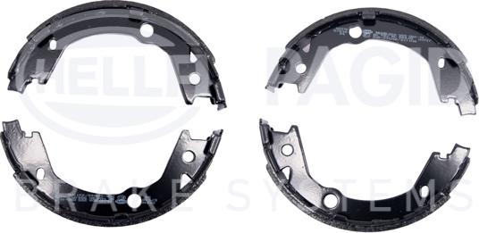 HELLA 8DA 355 050-141 - Комплект тормозов, ручник, парковка autospares.lv