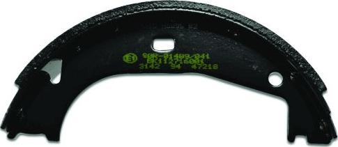 HELLA 8DA 355 050-351 - Комплект тормозов, ручник, парковка autospares.lv