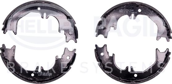 HELLA 8DA 355 050-721 - Комплект тормозов, ручник, парковка autospares.lv