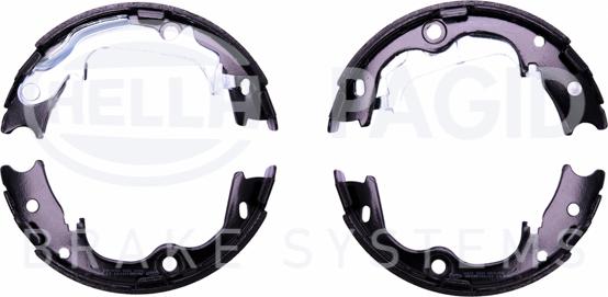 HELLA 8DA 355 051-091 - Комплект тормозов, ручник, парковка autospares.lv