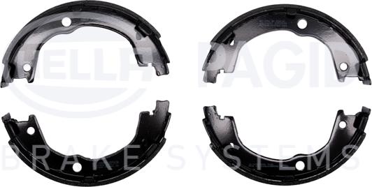 HELLA 8DA 355 051-111 - Комплект тормозов, ручник, парковка autospares.lv