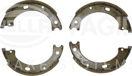 HELLA 8DA 355 051-331 - Комплект тормозов, ручник, парковка autospares.lv