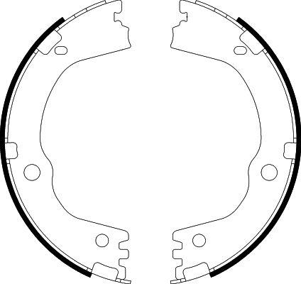 HELLA 8DA 355 051-211 - Комплект тормозов, ручник, парковка autospares.lv