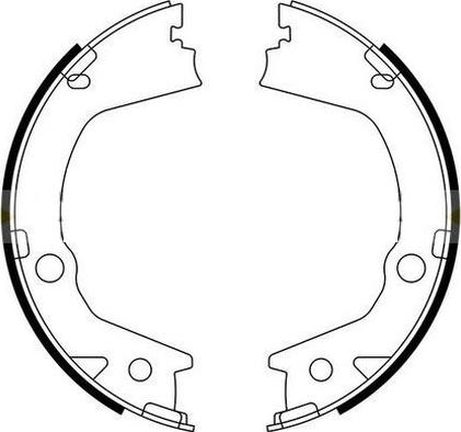 HELLA 8DA 355 051-281 - Комплект тормозов, ручник, парковка autospares.lv