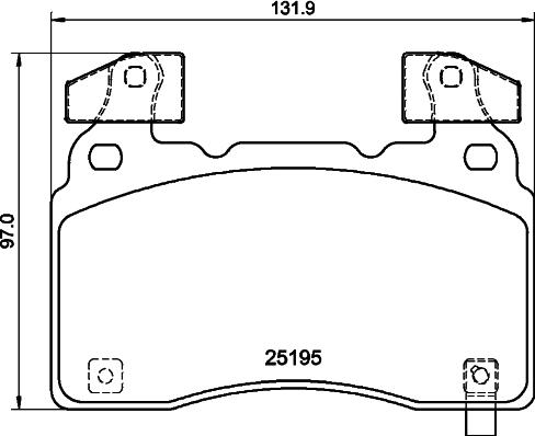 HELLA 8DB 355 040-471 - Тормозные колодки, дисковые, комплект autospares.lv