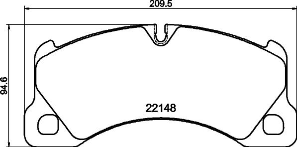 HELLA 8DB 355 040-631 - Тормозные колодки, дисковые, комплект autospares.lv