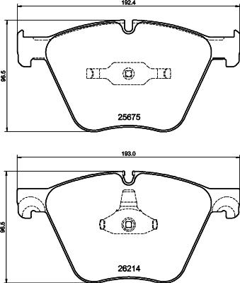 HELLA 8DB 355 040-371 - Тормозные колодки, дисковые, комплект autospares.lv