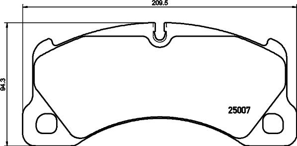 HELLA 8DB 355 040-781 - Тормозные колодки, дисковые, комплект autospares.lv