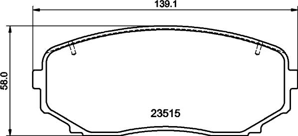 HELLA 8DB 355 041-191 - Тормозные колодки, дисковые, комплект autospares.lv