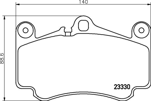 HELLA 8DB 355 043-081 - Тормозные колодки, дисковые, комплект autospares.lv