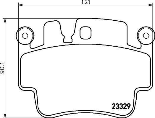 HELLA 8DB 355 043-141 - Тормозные колодки, дисковые, комплект autospares.lv