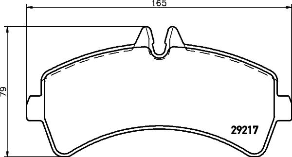 HELLA 8DB 355 005-541 - Тормозные колодки, дисковые, комплект autospares.lv