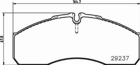 HELLA 8DB 355 005-561 - Тормозные колодки, дисковые, комплект autospares.lv