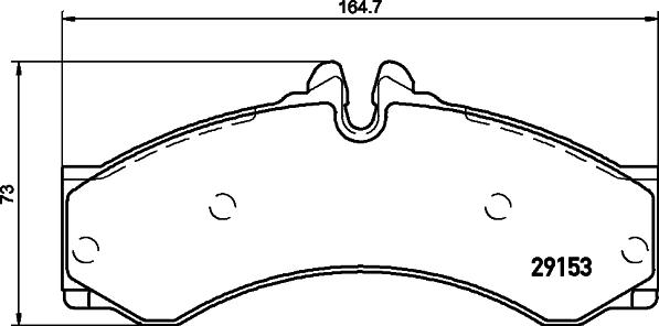 HELLA 8DB 355 005-391 - Тормозные колодки, дисковые, комплект autospares.lv