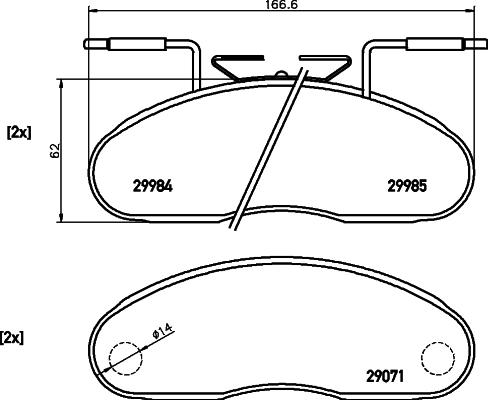 Roadhouse 204811 - Тормозные колодки, дисковые, комплект autospares.lv