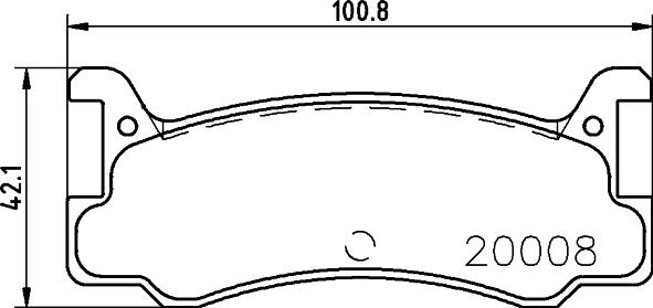 HELLA 8DB 355 005-701 - Тормозные колодки, дисковые, комплект autospares.lv