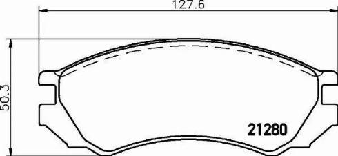 HELLA 8DB 355 006-441 - Тормозные колодки, дисковые, комплект autospares.lv