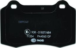 HELLA 8DB 355 006-591 - Тормозные колодки, дисковые, комплект autospares.lv