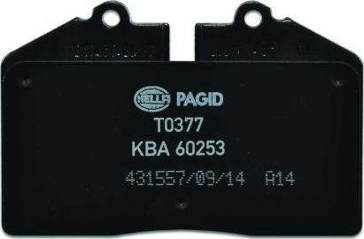 HELLA 8DB 355 006-351 - Тормозные колодки, дисковые, комплект autospares.lv