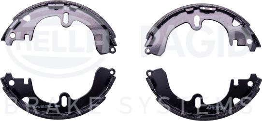 HELLA 8DB 355 000-871 - Комплект тормозных колодок, барабанные autospares.lv