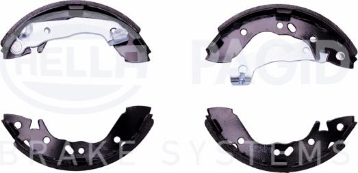 HELLA 8DB 355 001-941 - Комплект тормозных колодок, барабанные autospares.lv