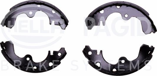 HELLA 8DB 355 001-561 - Комплект тормозных колодок, барабанные autospares.lv