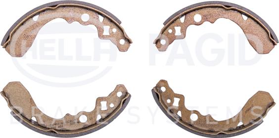 HELLA 8DB 355 001-121 - Комплект тормозных колодок, барабанные autospares.lv