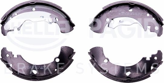 HELLA 8DB 355 001-851 - Комплект тормозных колодок, барабанные autospares.lv