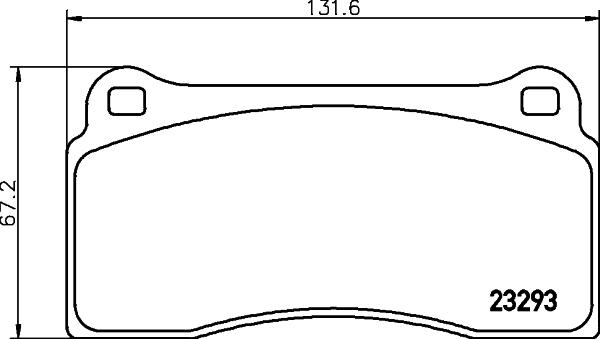 HELLA 8DB 355 008-981 - Тормозные колодки, дисковые, комплект autospares.lv