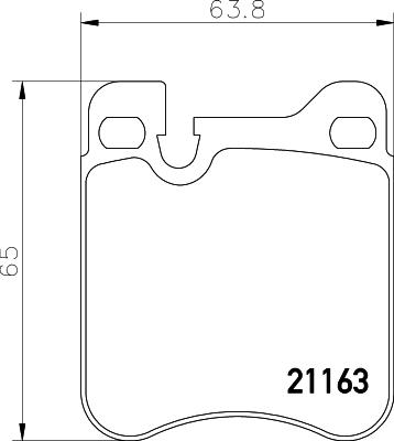 HELLA 8DB 355 008-491 - Тормозные колодки, дисковые, комплект autospares.lv